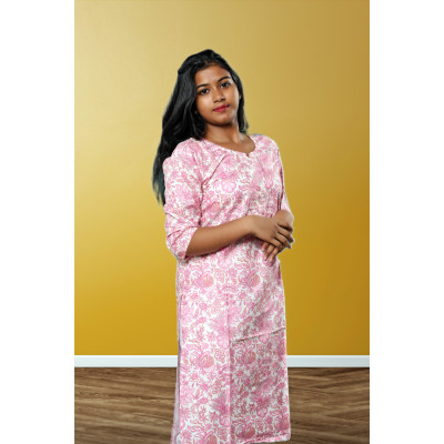 Pure Cotton Printed Kurti For Women