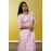 Pure Cotton Printed Kurti For Women in White Pink Printed