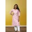 Pure Cotton Printed Kurti For Women in White Pink Printed