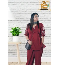 Pure Cotton Co-ord set with Embroidery for Women