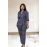 Pure Cotton Navy Blue Printed Co-ord Set For Women