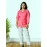 Linen Pink Shirt For Women