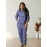 Pure Cotton Blue Printed Co-ord Set For Women