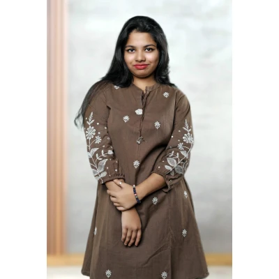 Linen Hand Embroidered Special Co-ords  For Women