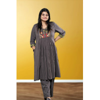 Pure Cotton Kurti Co-ord Set For Women