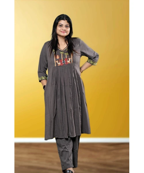 Pure Cotton Kurti Co-ord Set For Women