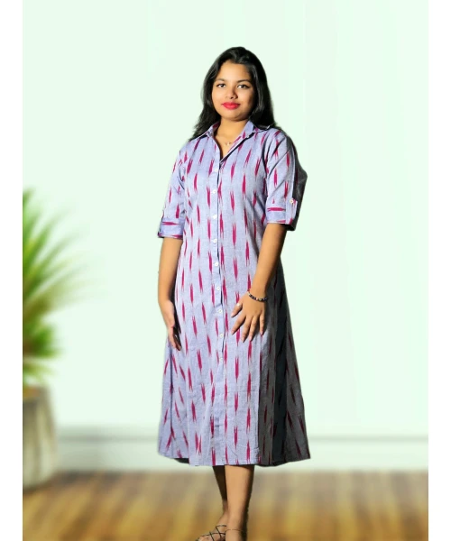 Cotton Ikkat One Piece Set For Women