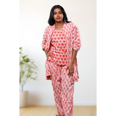 Pure Three Piece Co-ord Set For Women