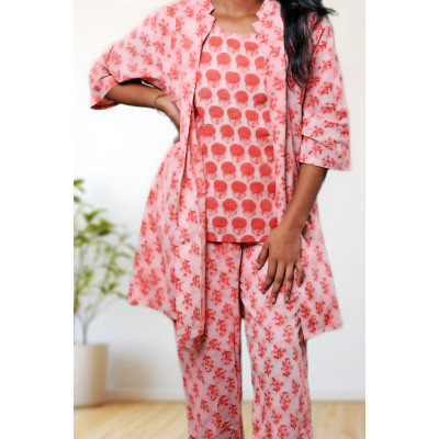 Pure Three Piece Co-ord Set For Women