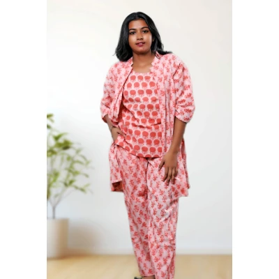 Pure Three Piece Co-ord Set For Women