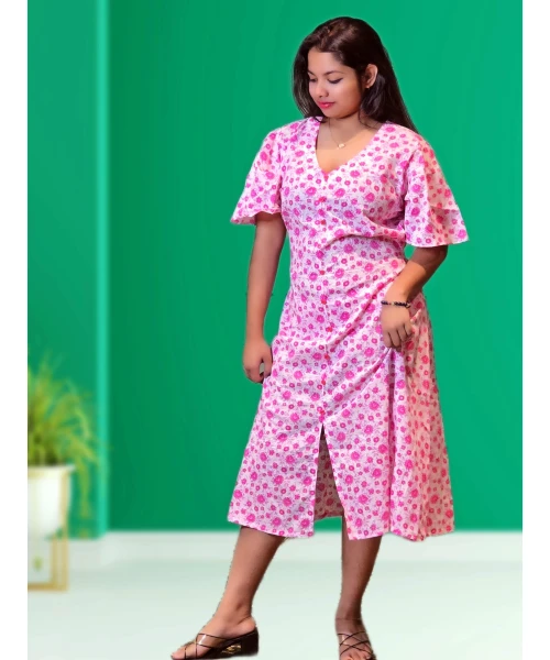 Pure Cotton One Piece Dress For Women