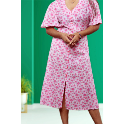 Pure Cotton One Piece Dress For Women