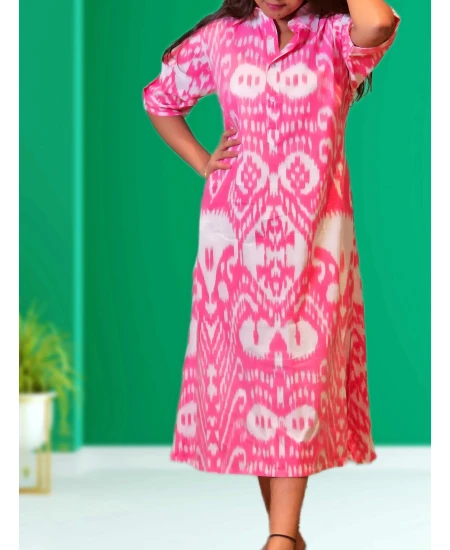 A-line Pink Dress For Women