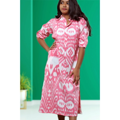 A-line Pink Dress For Women
